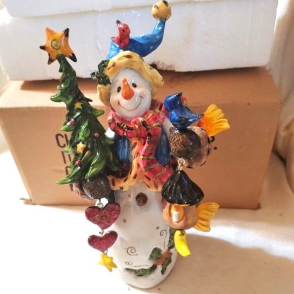 Vintage Christhomas Corp. Christmas Snowman with all the Trimmings Figurine NWT - Picture 2 of 9